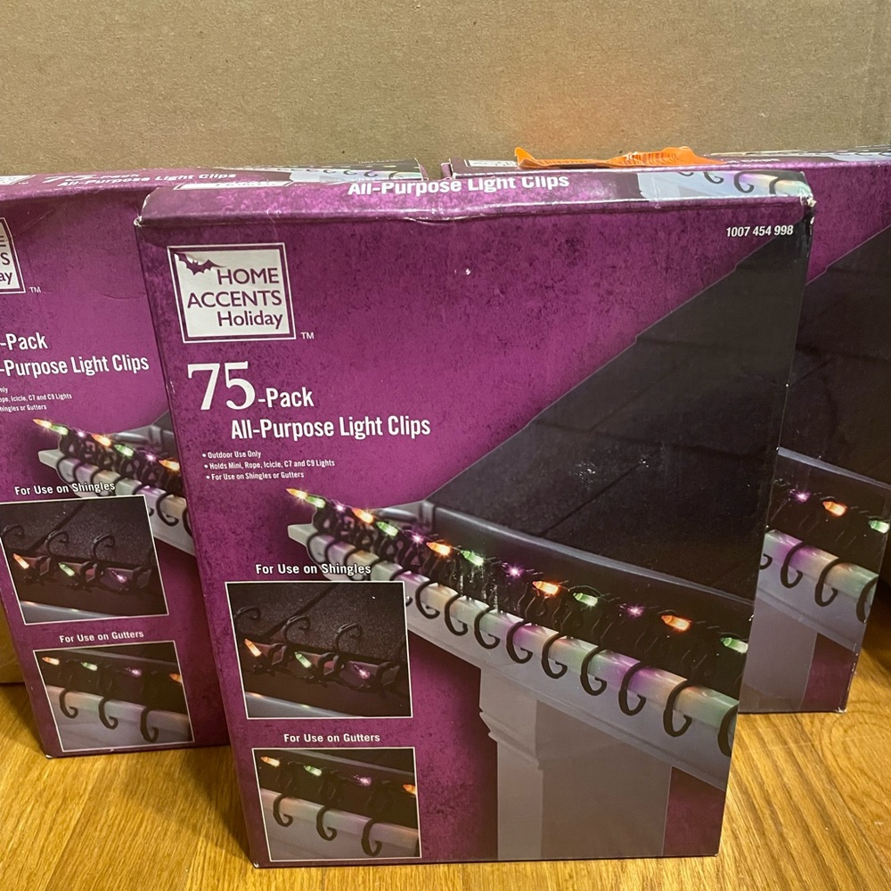 3-PACK Home Accents Holiday All-Purpose Light CLIPS